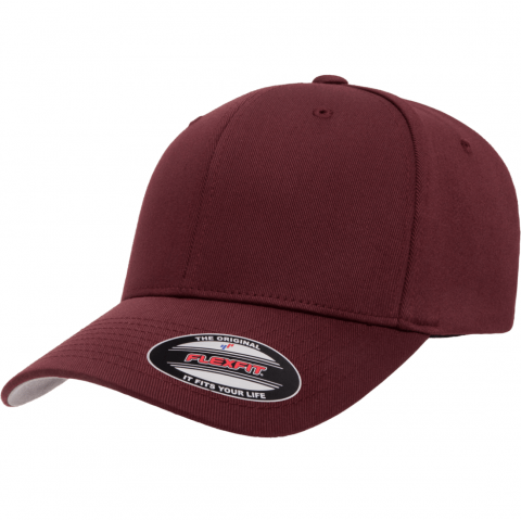 Кепка FlexFit 6277 Wooly Combed Maroon S/M